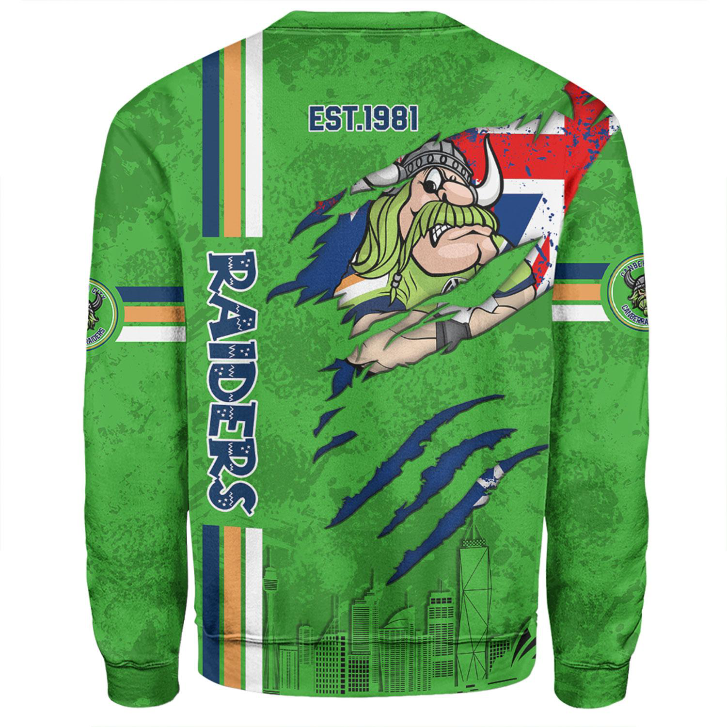 75D Milk Silk Fluorescent Digital Print Men's Sweatshirt - 7.4 oz 1