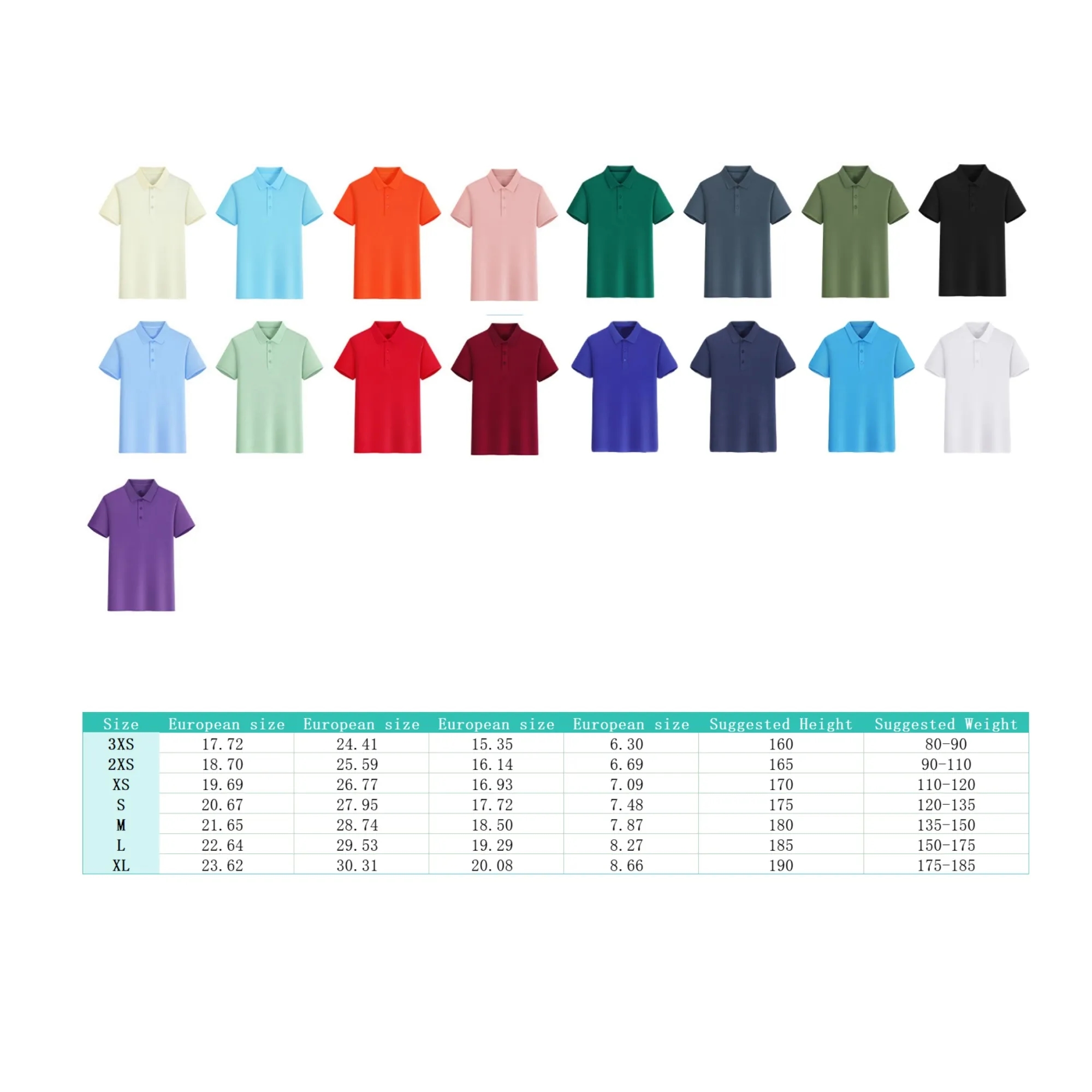Unisex Polo Shirt Short Sleeve (Men's & Women's Sizing) 3