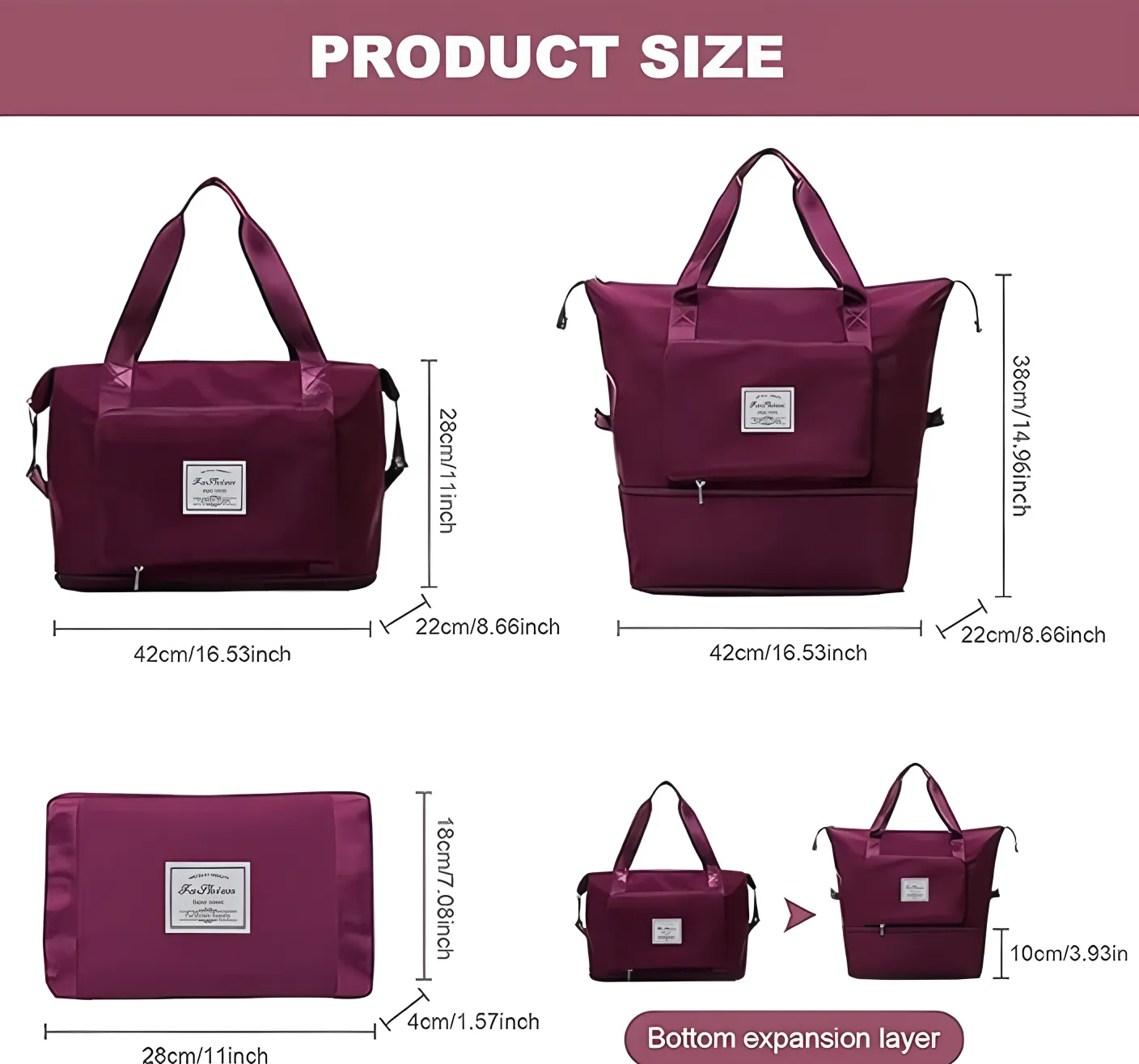 Foldable Waterproof Travel Duffel Bag 2