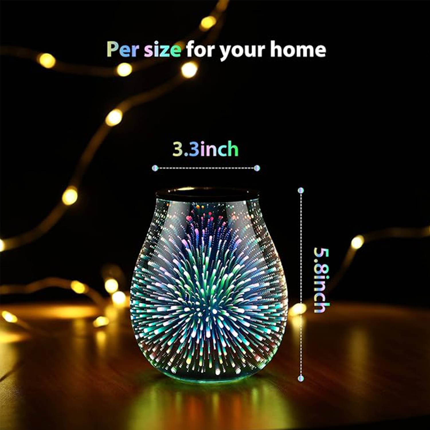Creative Glass Electric Heating Aromatherapy Night Light 7