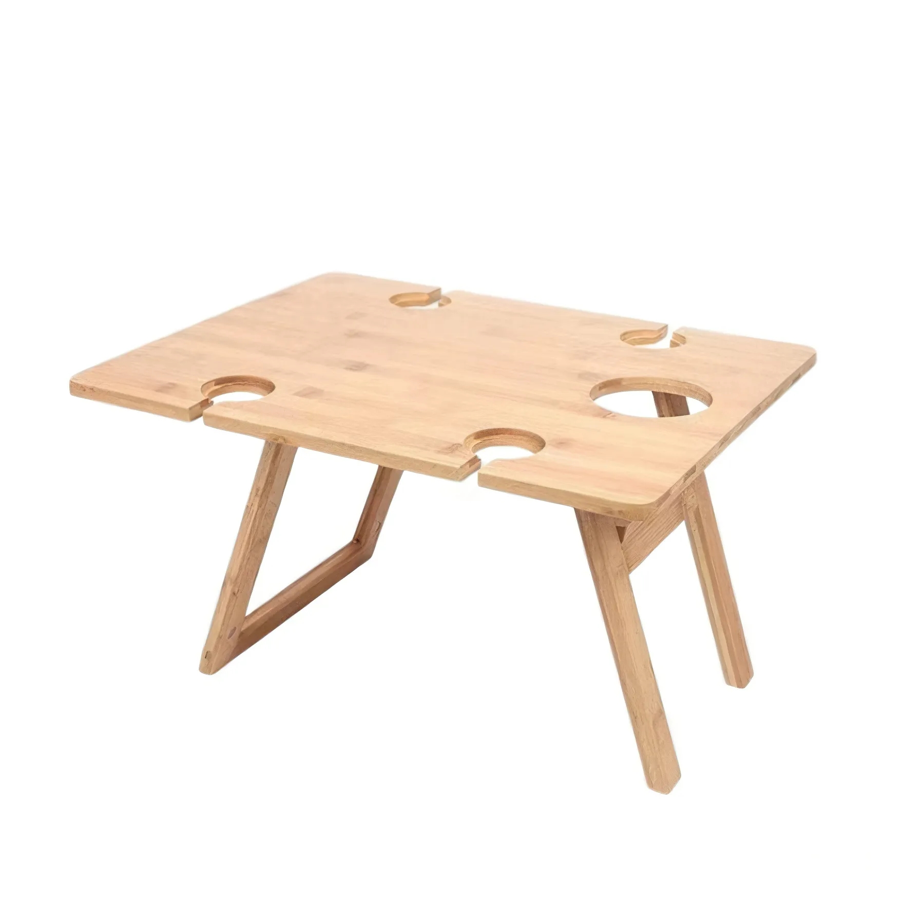 Foldable Wooden Square Picnic Table 4