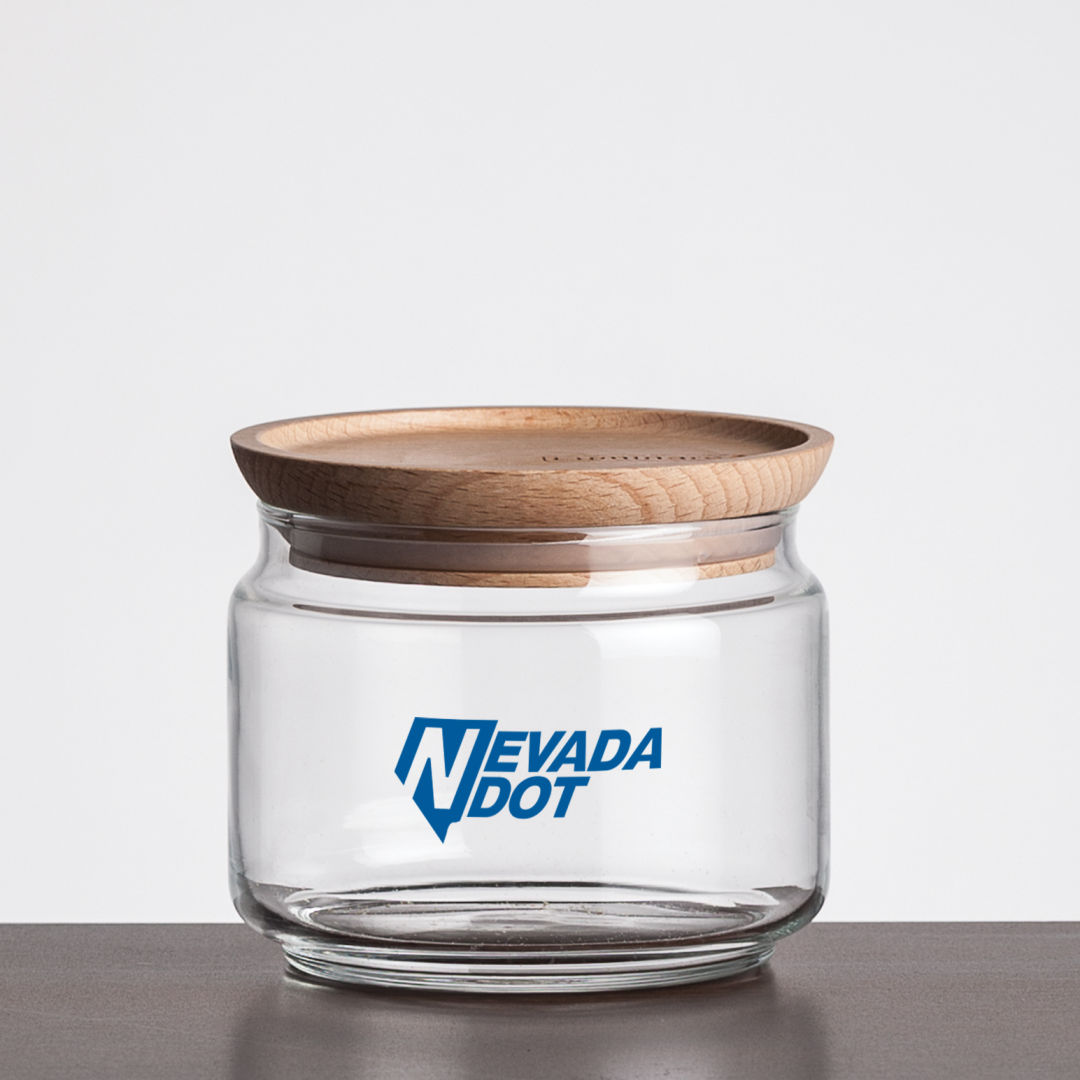 Finch Jar with Wooden Lid - Imprinted 4