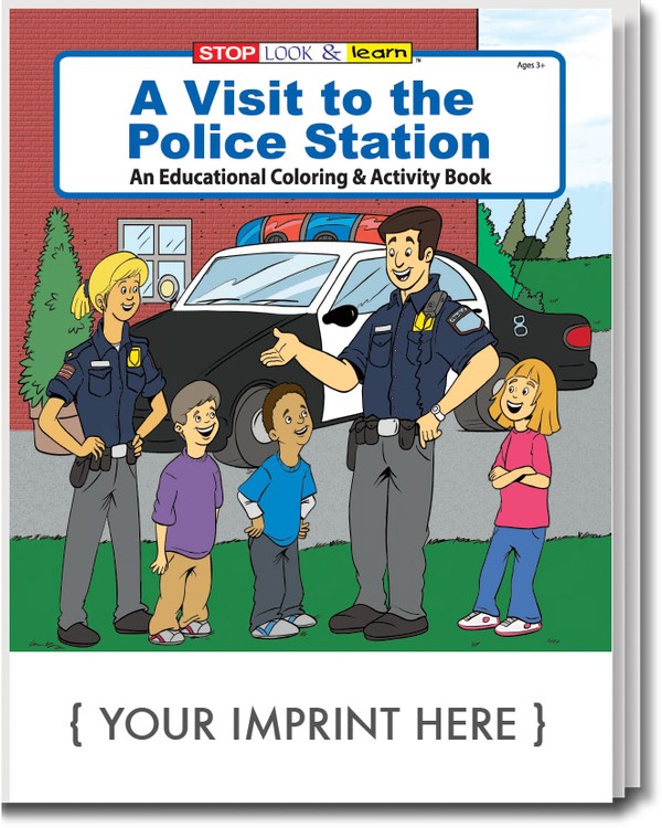 COLORING BOOK - A Visit to the Police Station Coloring & Activity Book 4