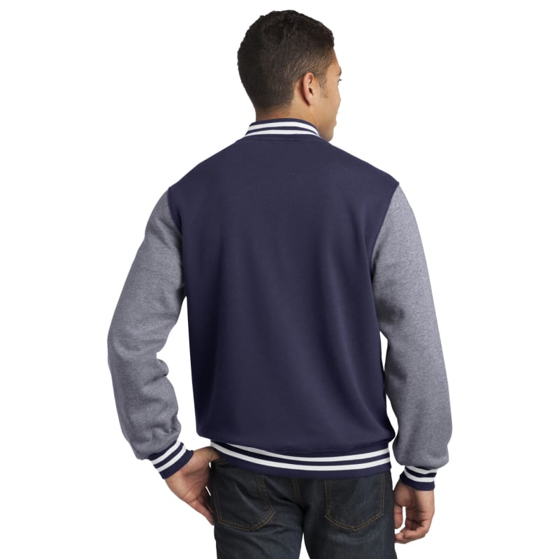 Sport-Tek Fleece Letterman Jacket. 6