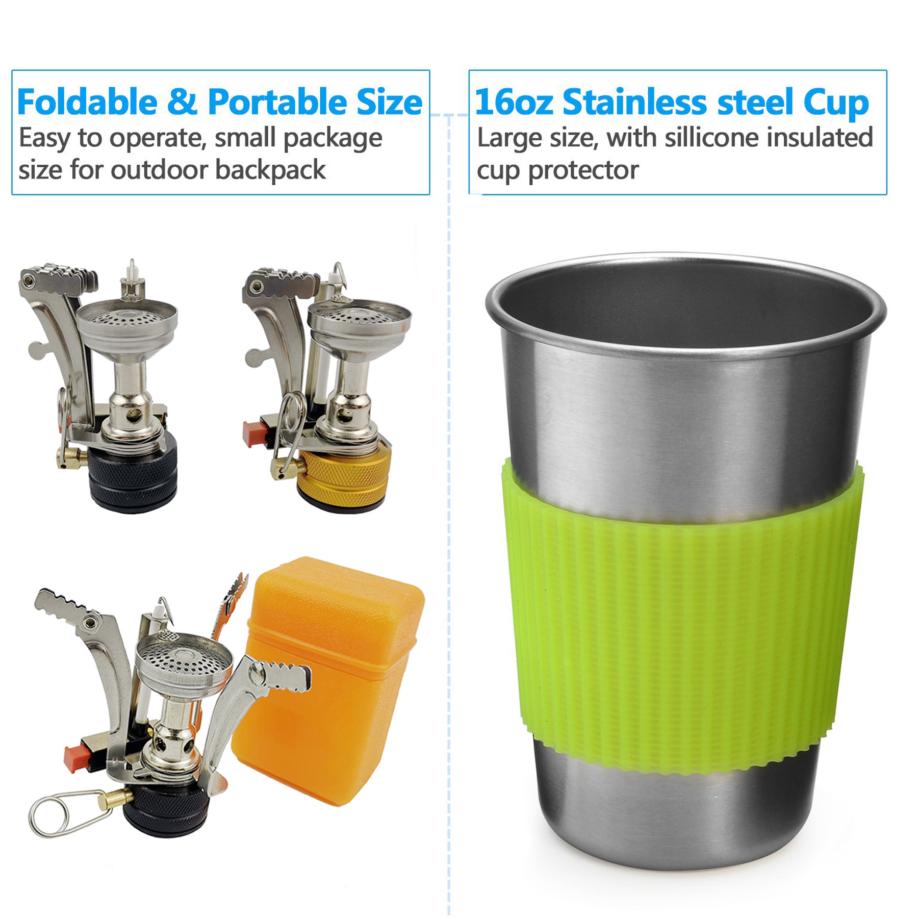 Portable Camping Cookware Mess Kit 2