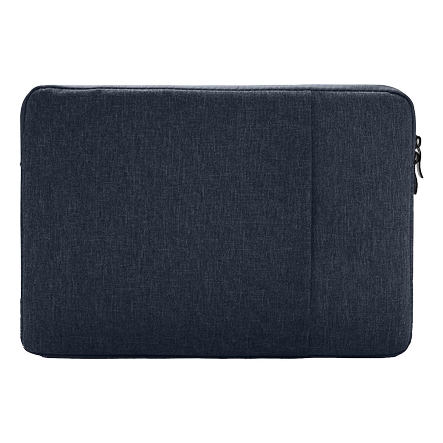 Oxford Laptop Sleeve with Plush Interior and Front Zipped Compartment 7