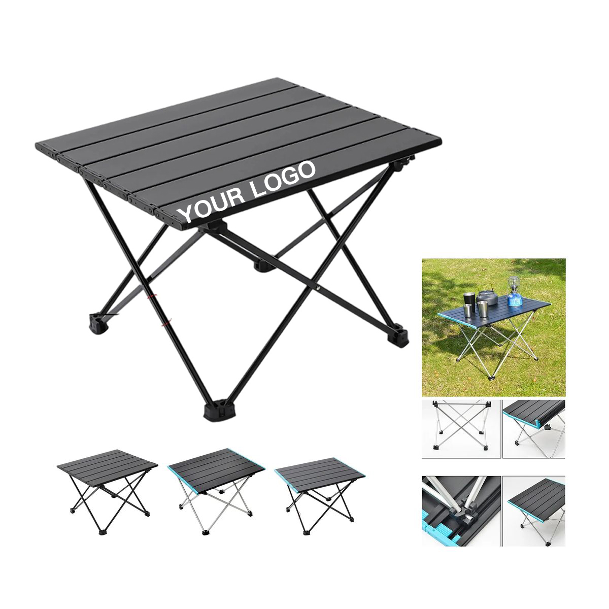 Portable Aluminum Folding Camping Table for Outdoor Adventures 5