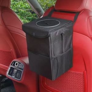 Car Trash Can With Lid 9