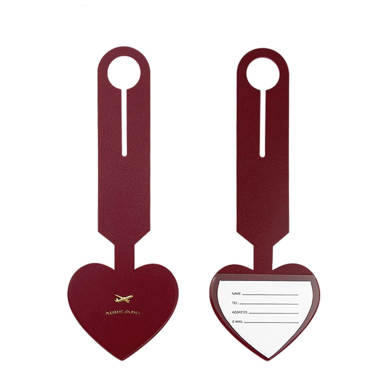 9.38-inch Heart-Shaped Luggage Tag, Flexible and Customizable with Logo 7