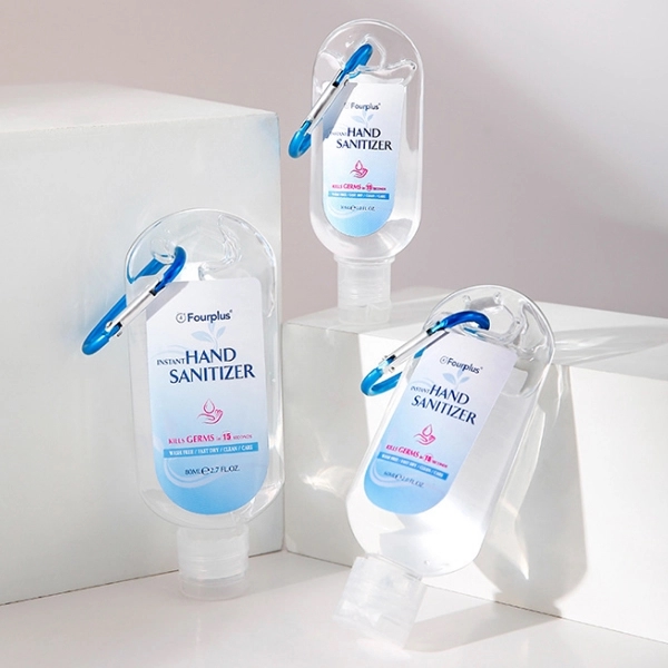 Customized Hand Sanitizer Bottle w/ Carabiner - 2 oz 4