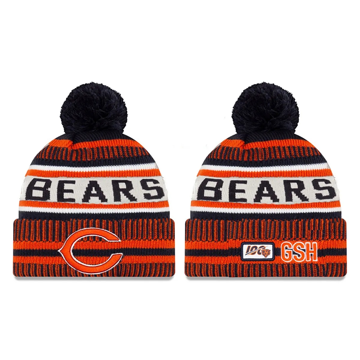 Customizable Branded Crochet Knitted Ski Bobble Ball Hat 4