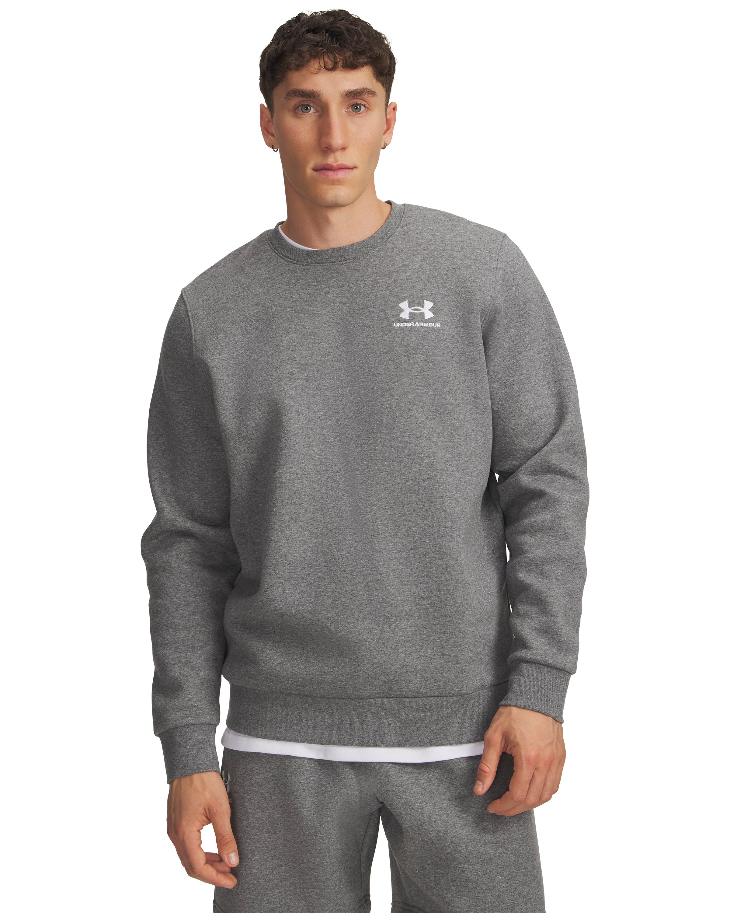 UA Icon Fleece Men's Crew, custom hoodie or sweatshirt with logo imprint 3