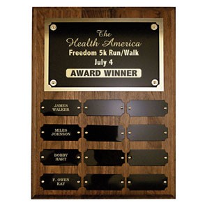 Perpetual Plaque w/ 12 Nameplates (9"x12") 2