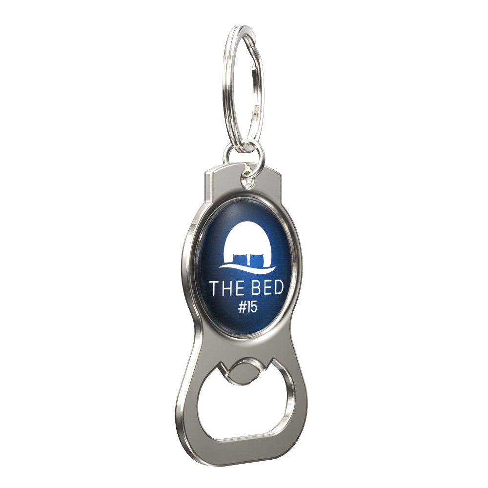 Vibraprint® Round Dog Tag Bottle Opener Key Tag 2
