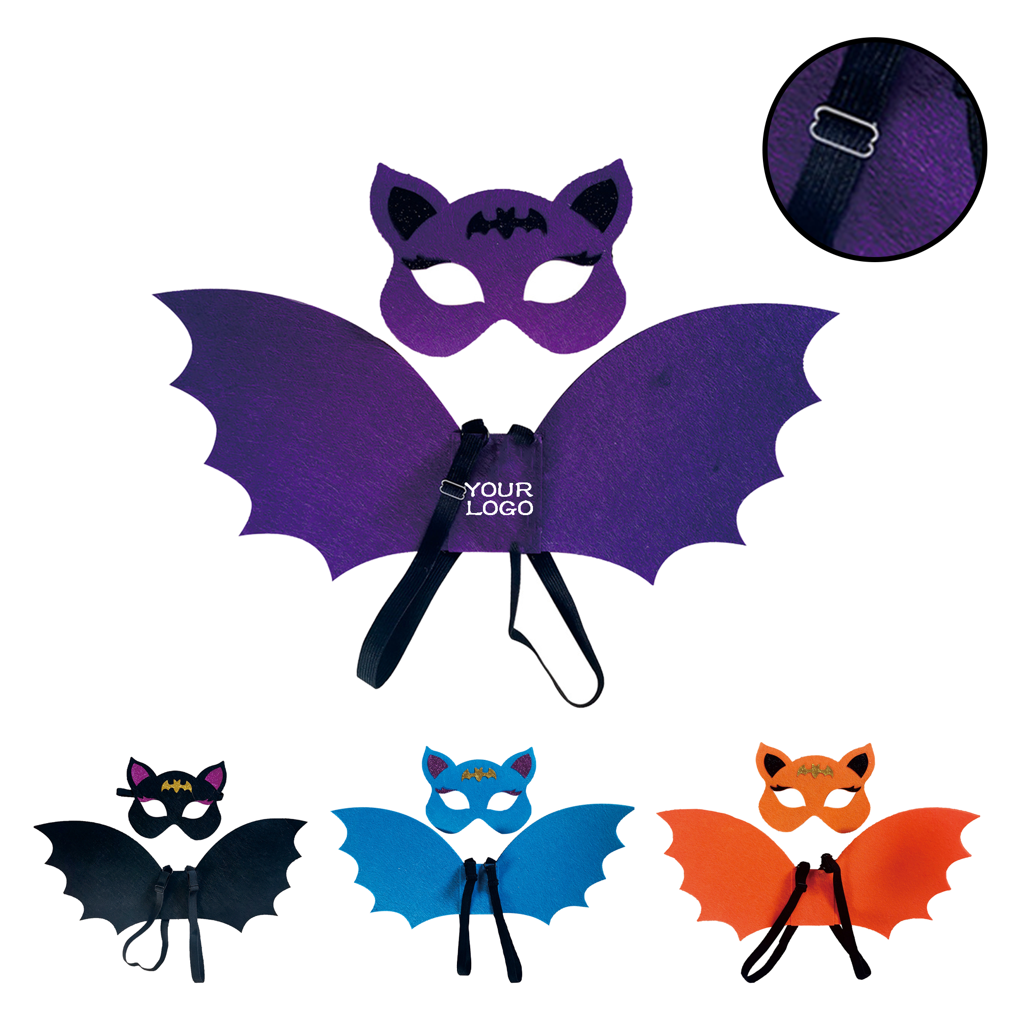 MOQ 20 PCS Halloween Bat Wings And Mask Kit 2