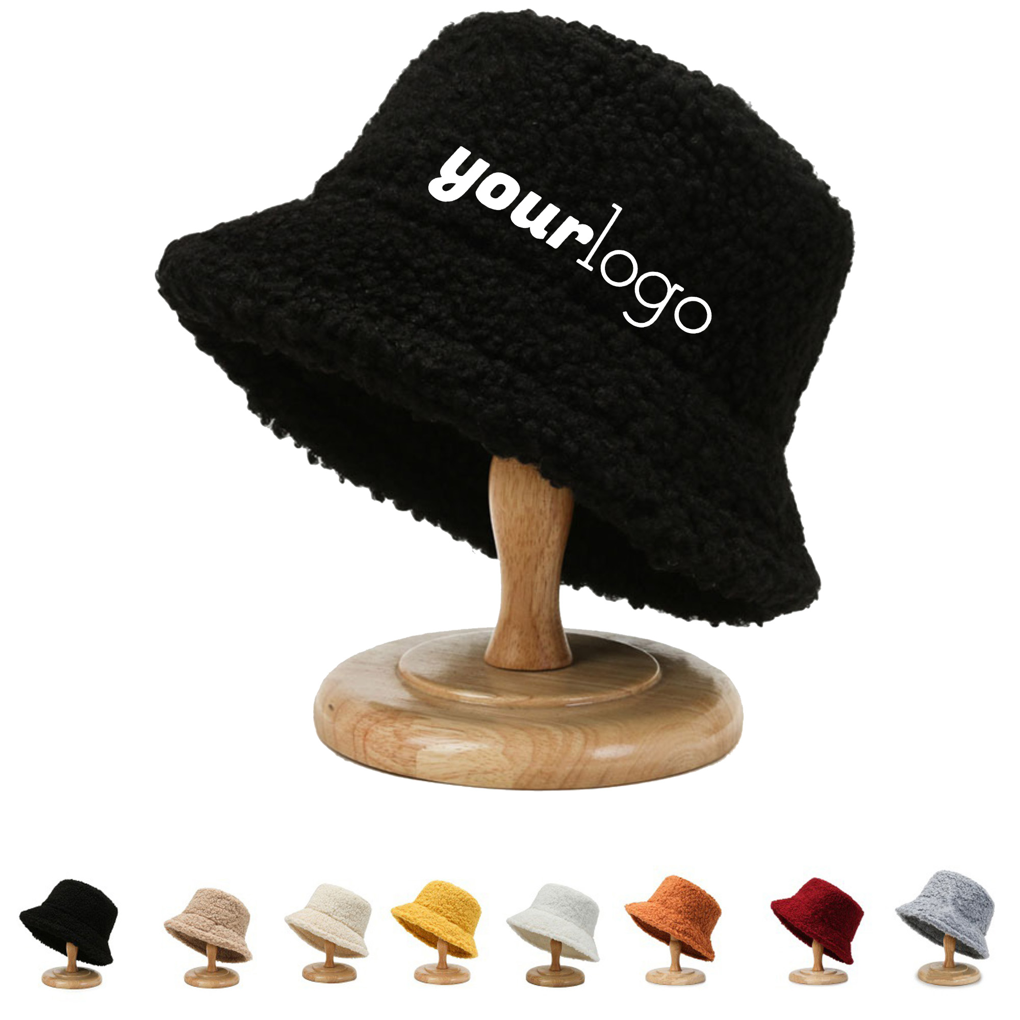Plush Fleece Fisherman Bucket Hat for Cold Weather 5