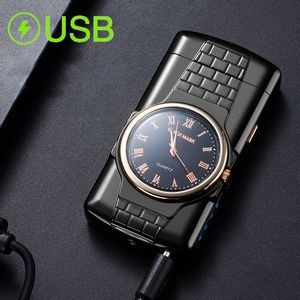 Dual E Arc Lighter With Built In Watch 2