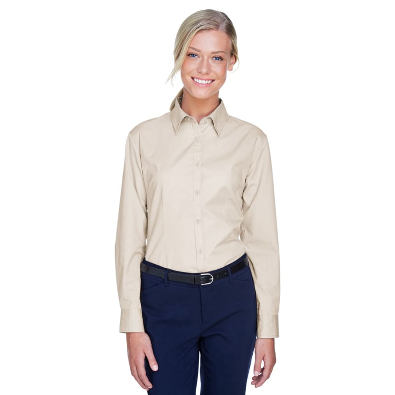 UltraClub Ladies' Whisper Twill 8