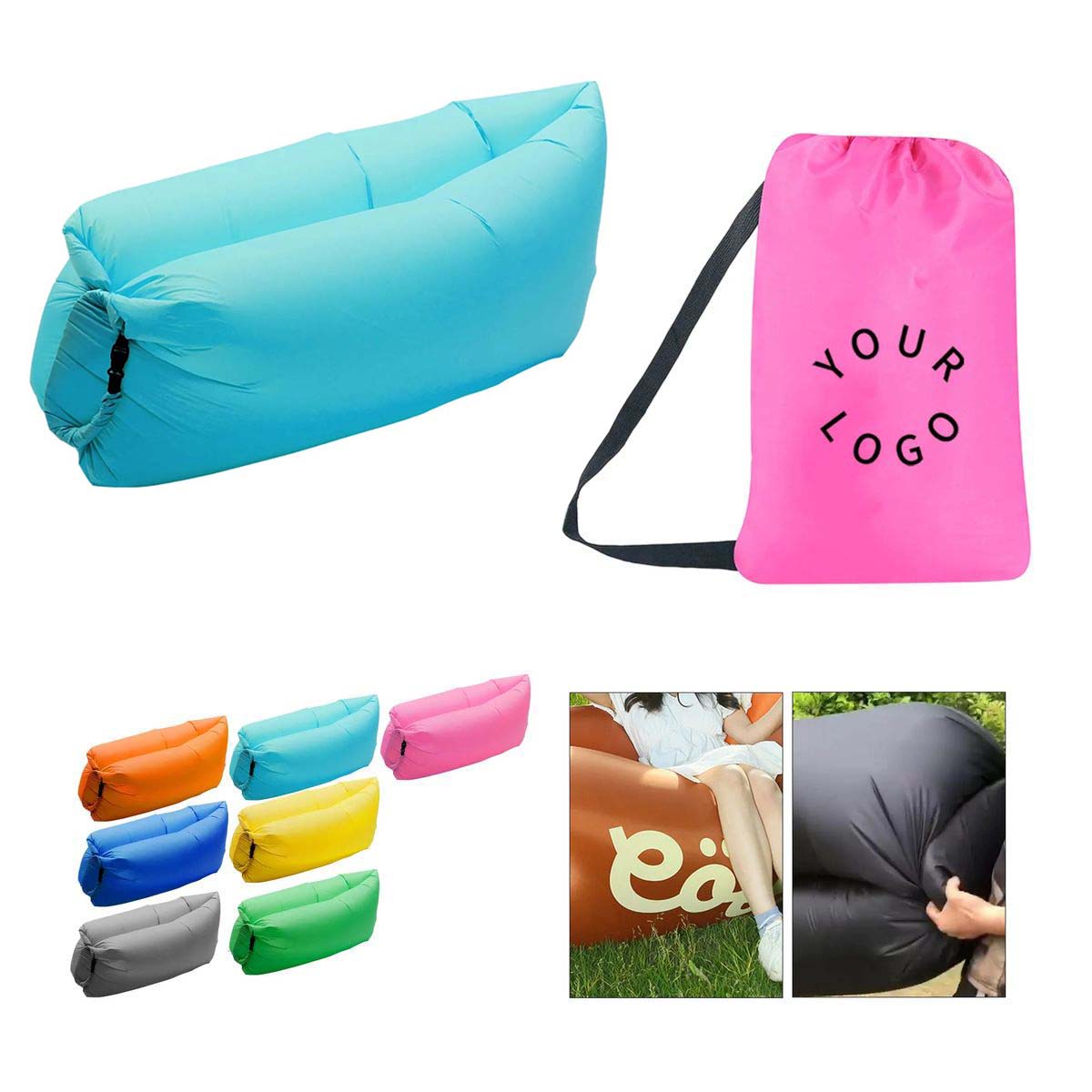 Outdoor Inflatable Lounger Sofa with Large Size 4