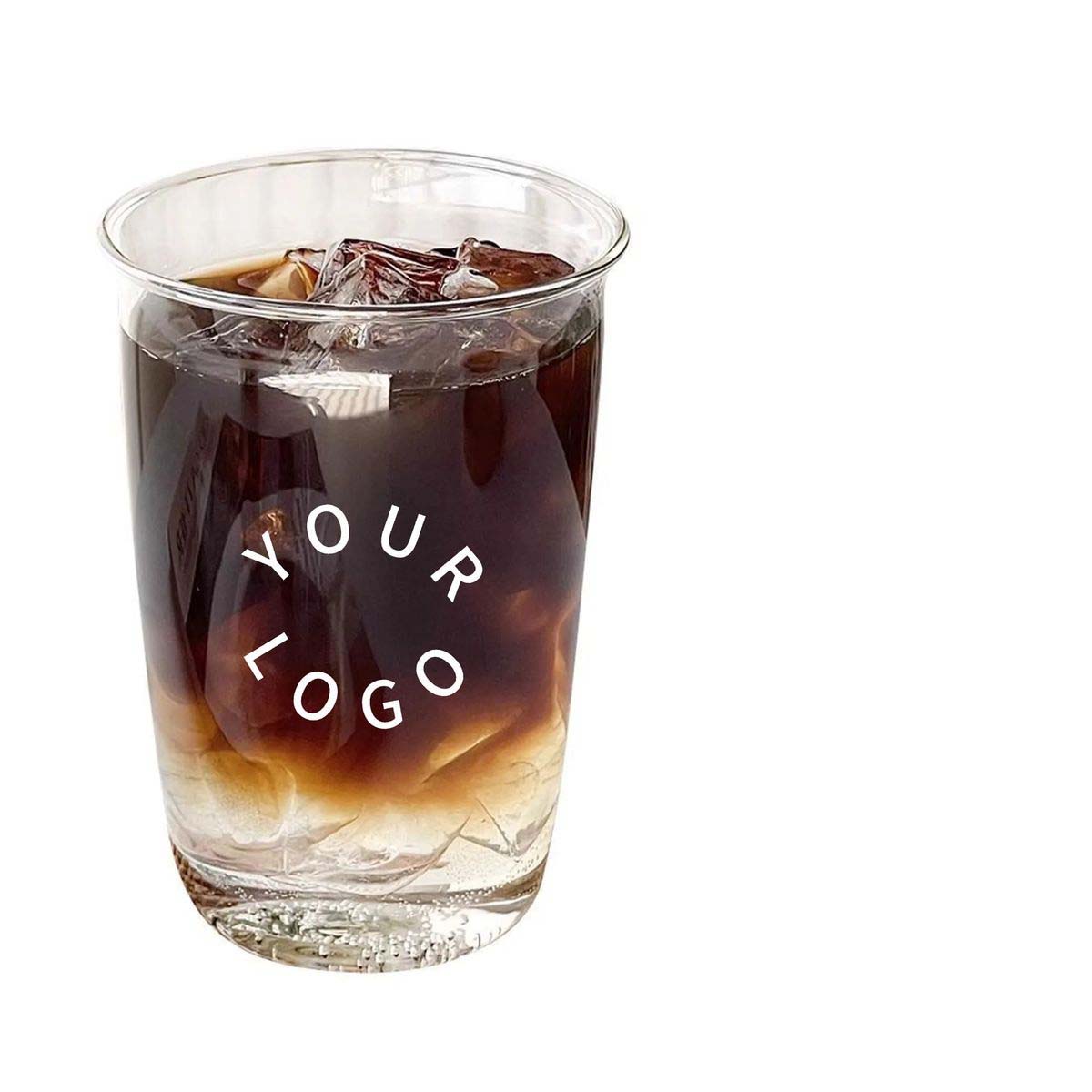 Durable 14oz Glass Cup for Everyday Refreshments 1