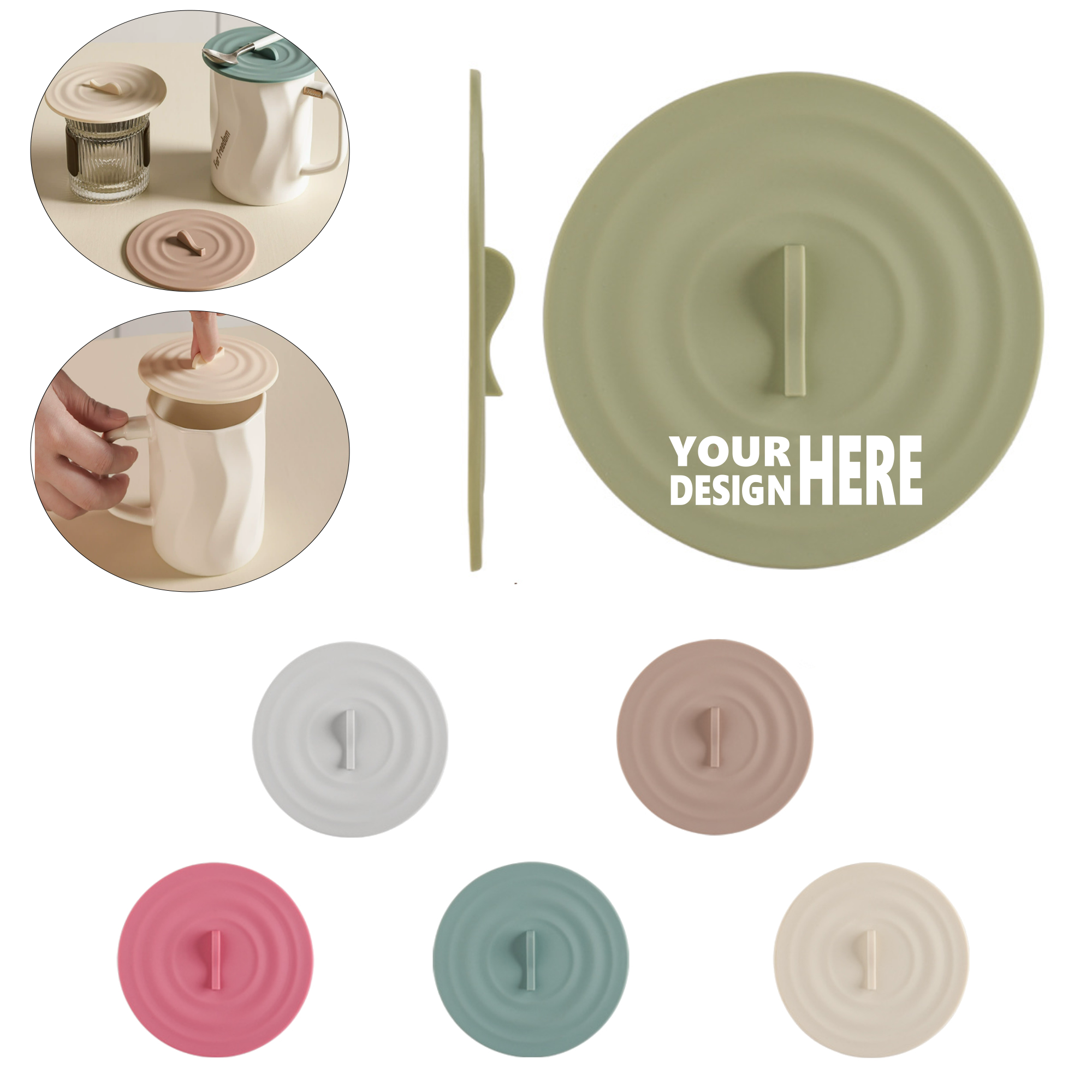Dustproof Mug Lid Made of Reusable Silicone 1
