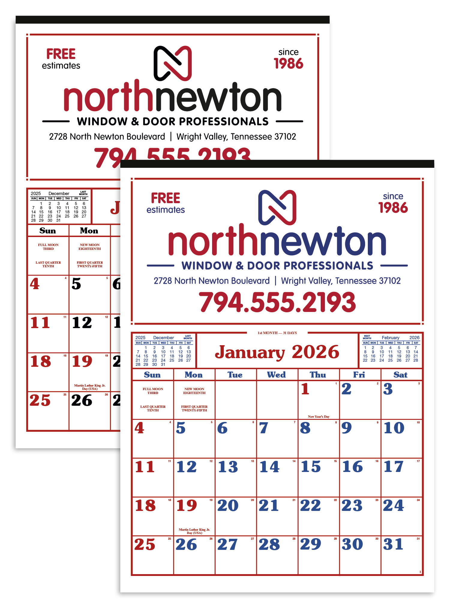 Skinner & Kennedy® Commercial 12-Sheet Calendar 26