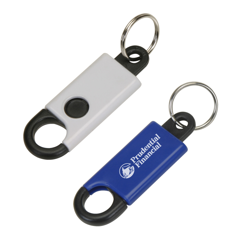 Clearance Item! Button Activated Clip Keyring 1