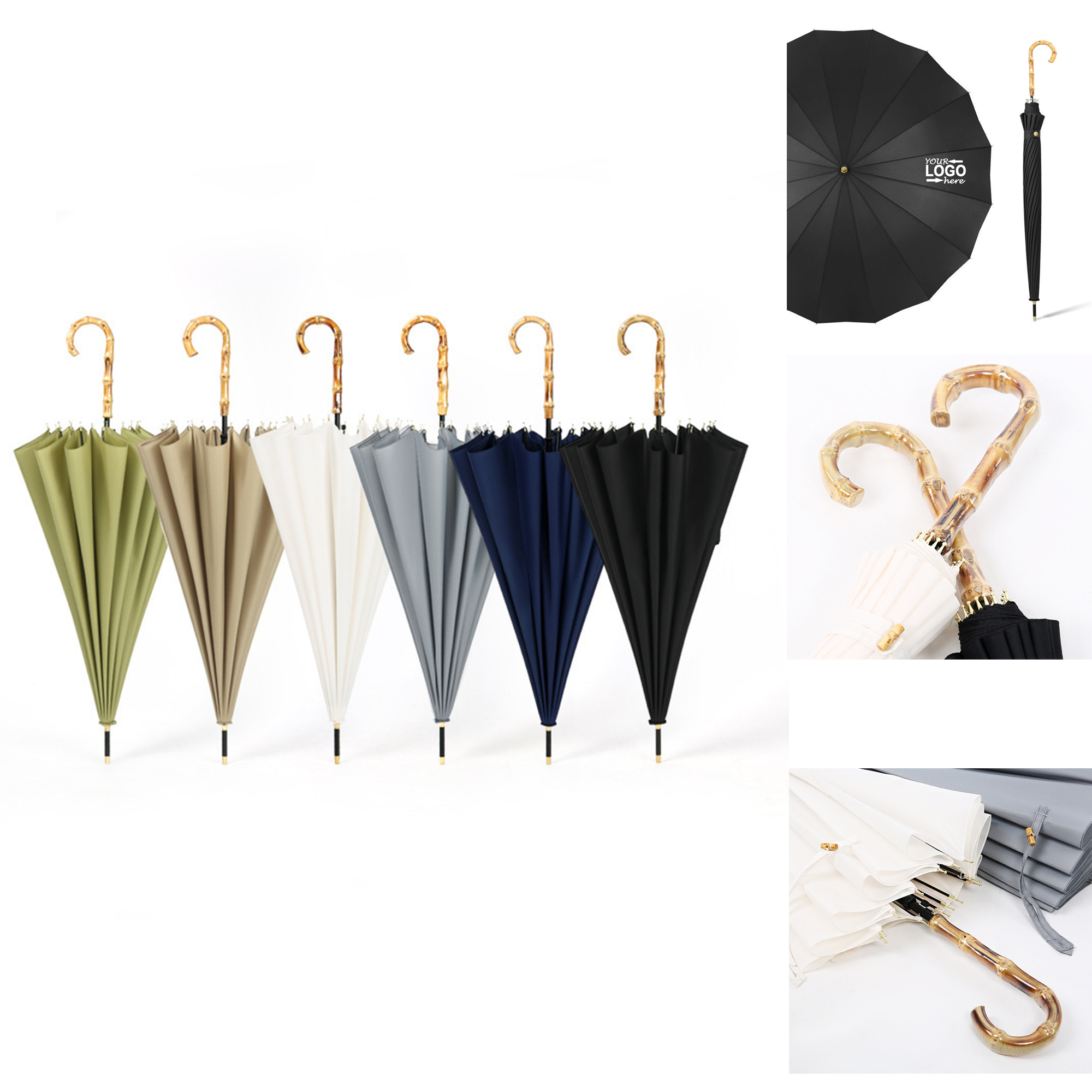 Bamboo Handle Umbrella 3