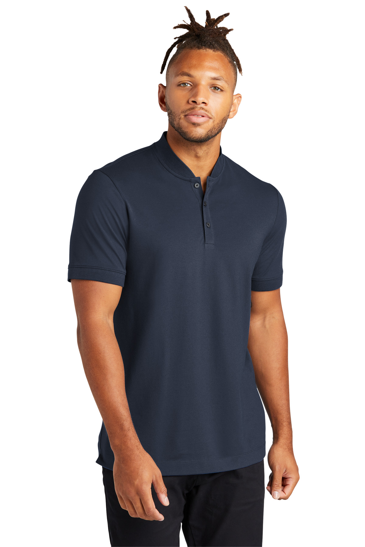 Mercer+Mettle Stretch Pique Henley MM1008 36