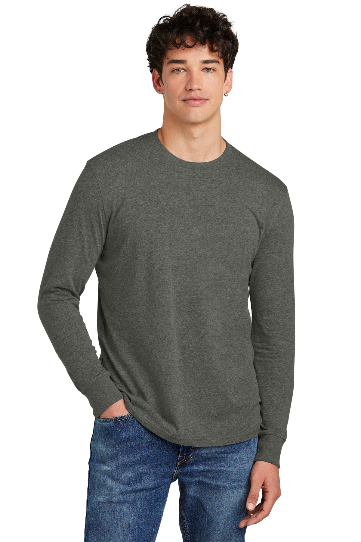 District Perfect Blend CVC Long Sleeve Tee DT109 46