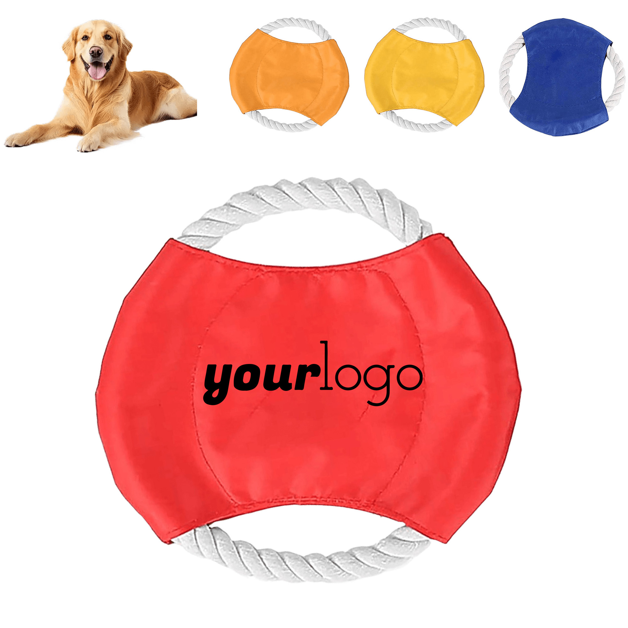 Durable Rope-Weave Dog Chew Play Disc 2
