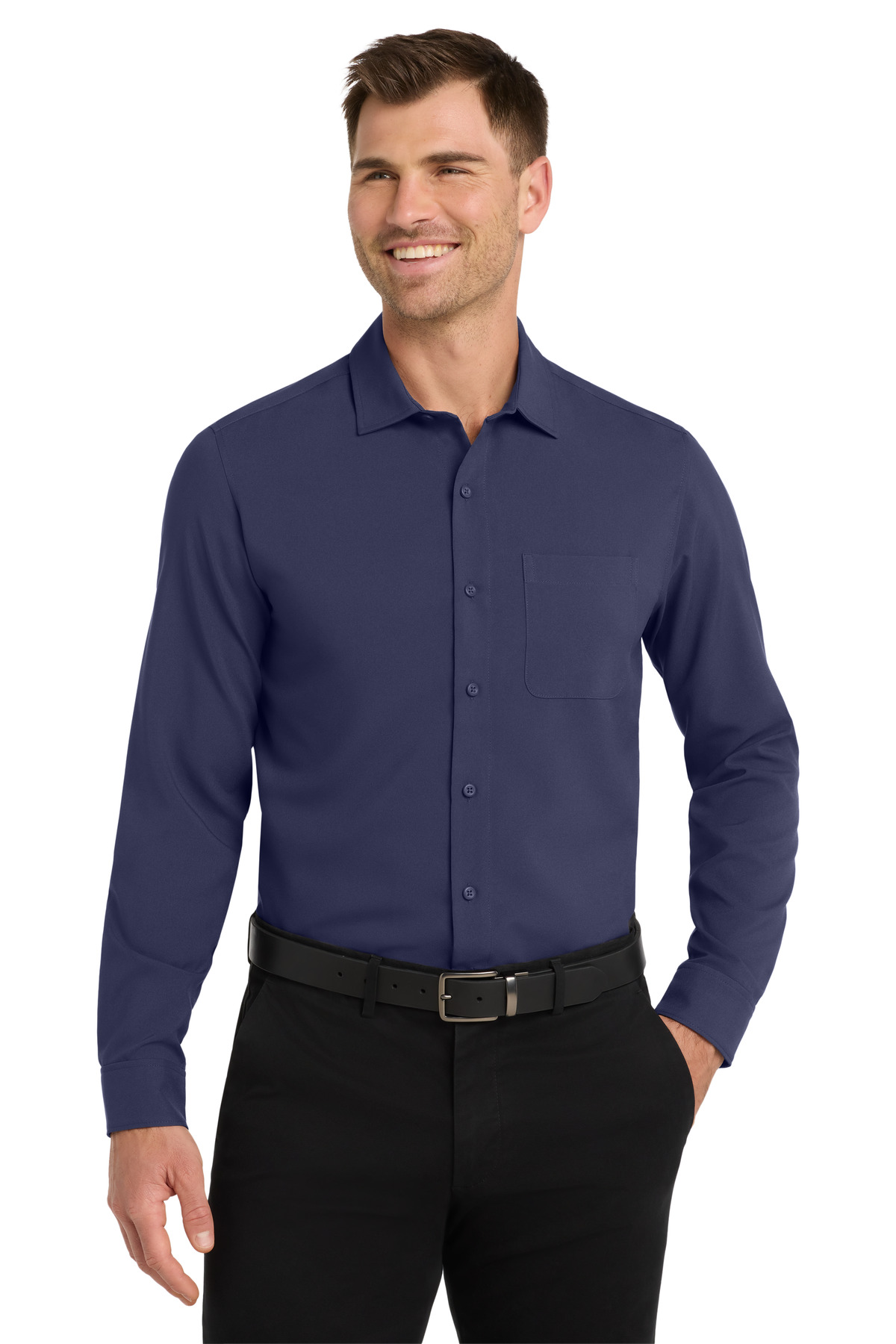 Port Authority Long Sleeve Performance Staff Shirt W401 4