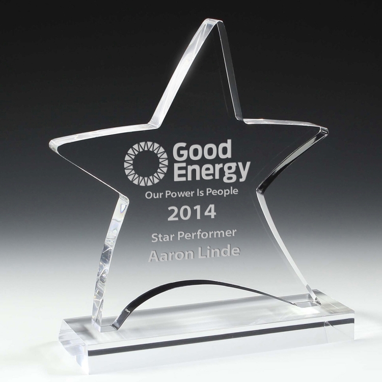 Moving Star Award - 4 Color Process 5