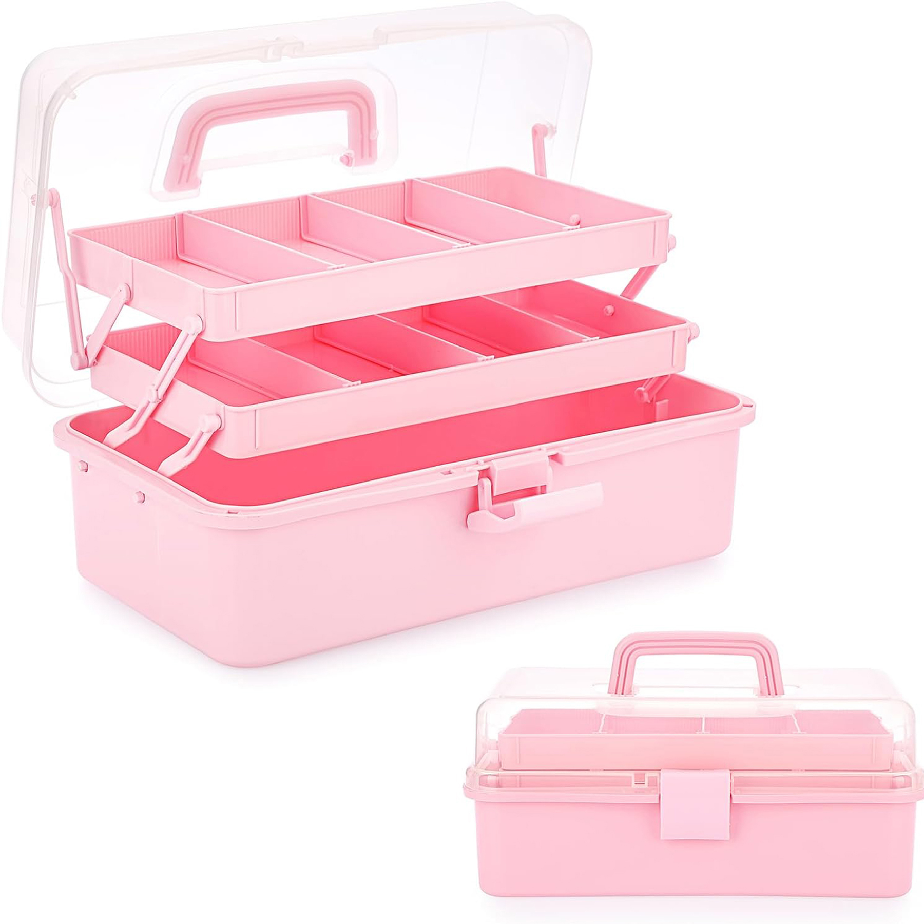 3-Tier Plastic Storage Box Craft Organizer 3