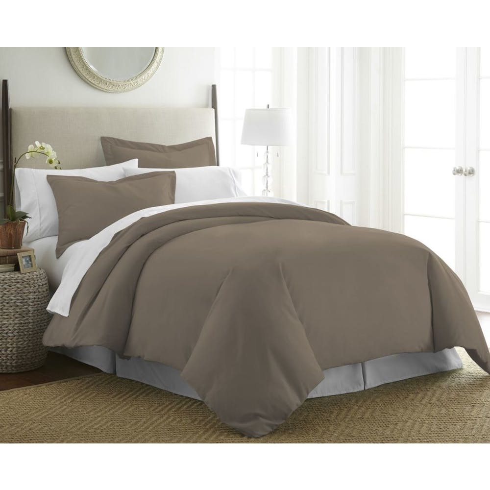 Duvet Cover Sets - Taupe Full-Queen 3 Piece 2