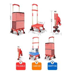 Folding Shopping Stair Climbing Cart 2