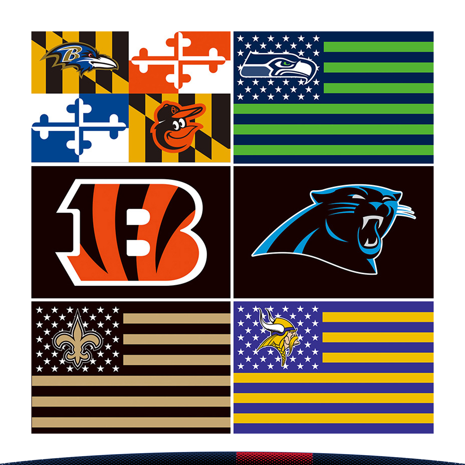 NFL Team Flags 2