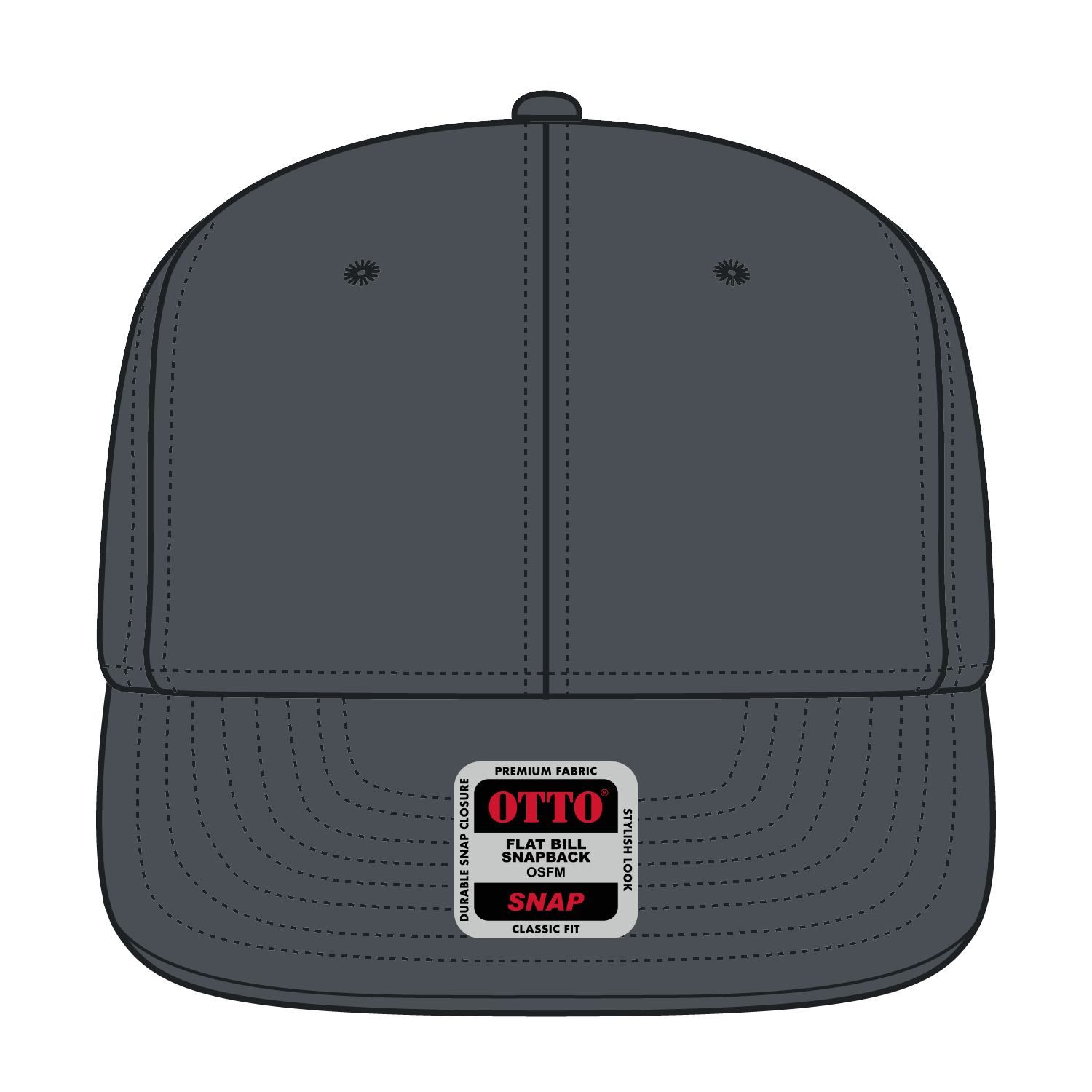 OTTO CAP® OTTO SNAP 6 Panel Pro Style Snapback Hat 52