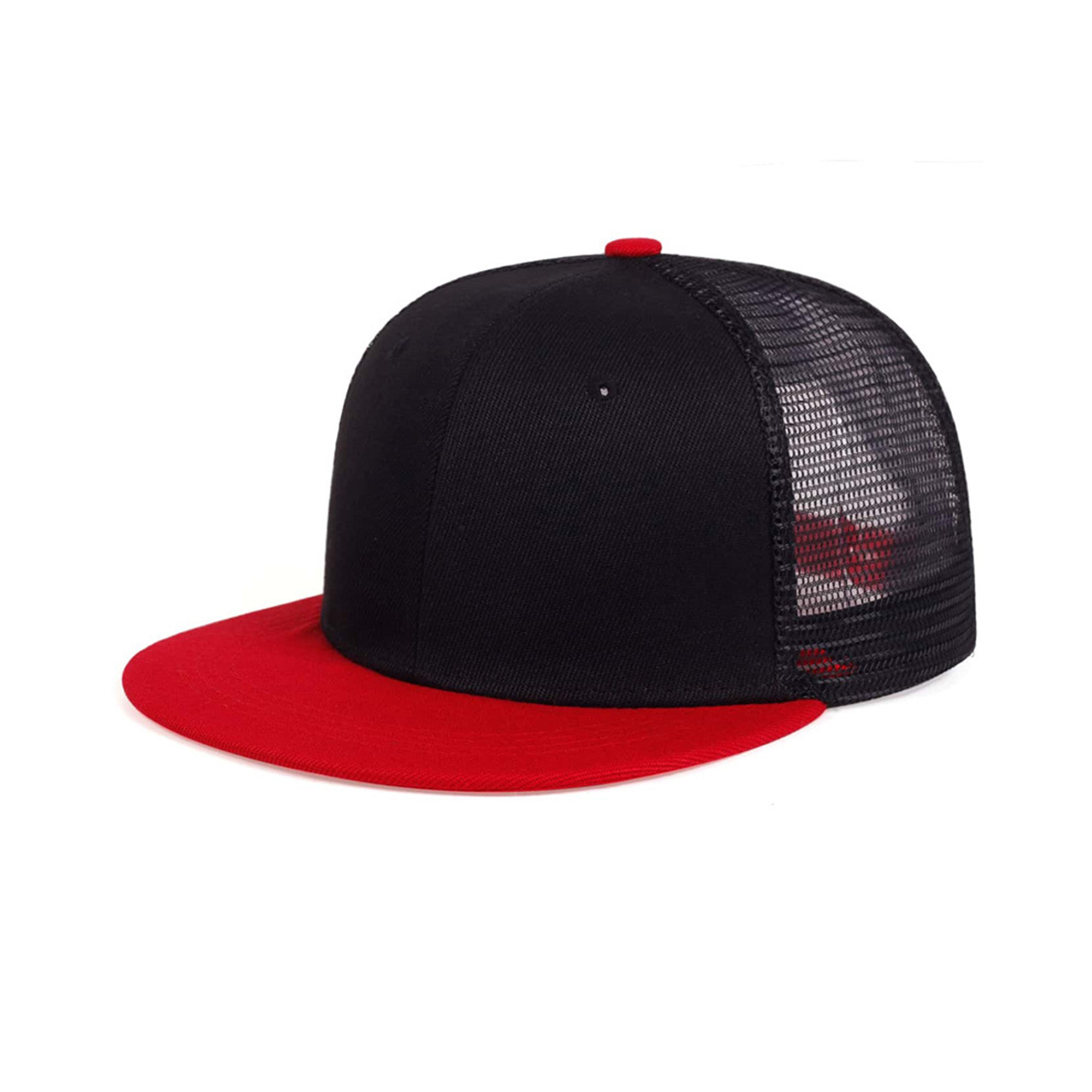 Six Panel Structured Trucker Cap With Mesh Back 6