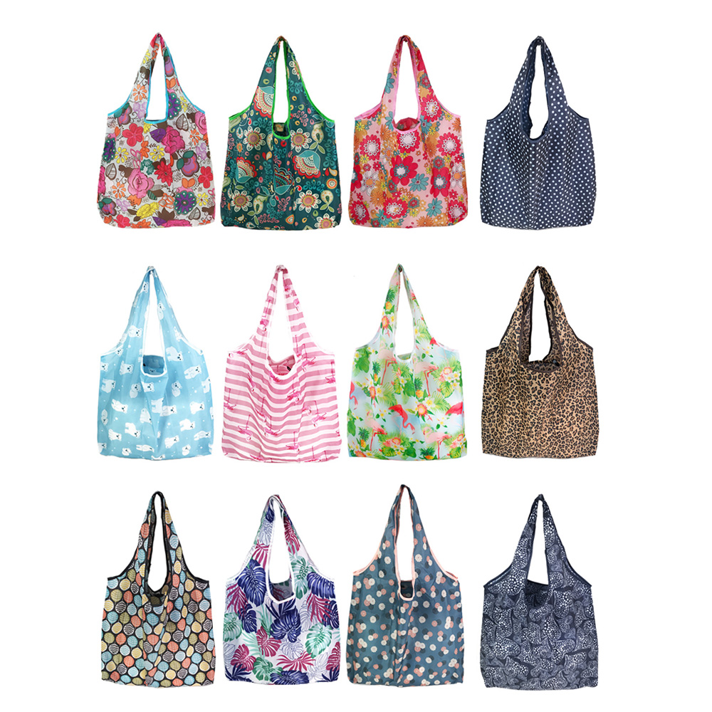 Waterproof Oxford Cloth Blank Folding Shopping Bag 1