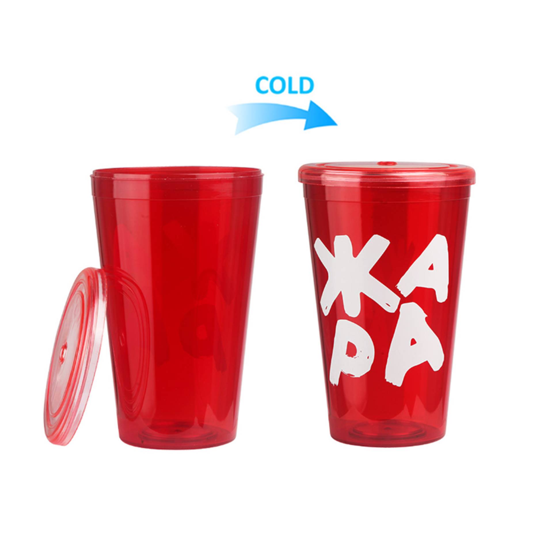 24oz Cold Color Changing Stadium Cup With Lid 4