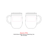 Brew Copper Vacuum Insulated Mug 12oz, custom tumbler with logo imprint 86