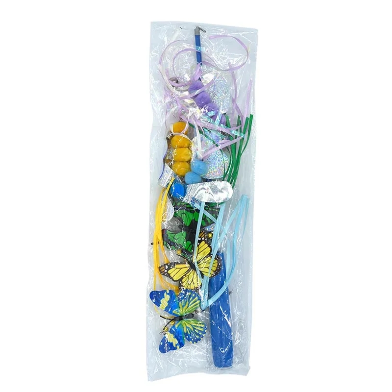 Cat Catch Wand Teaser Feather Toy 5