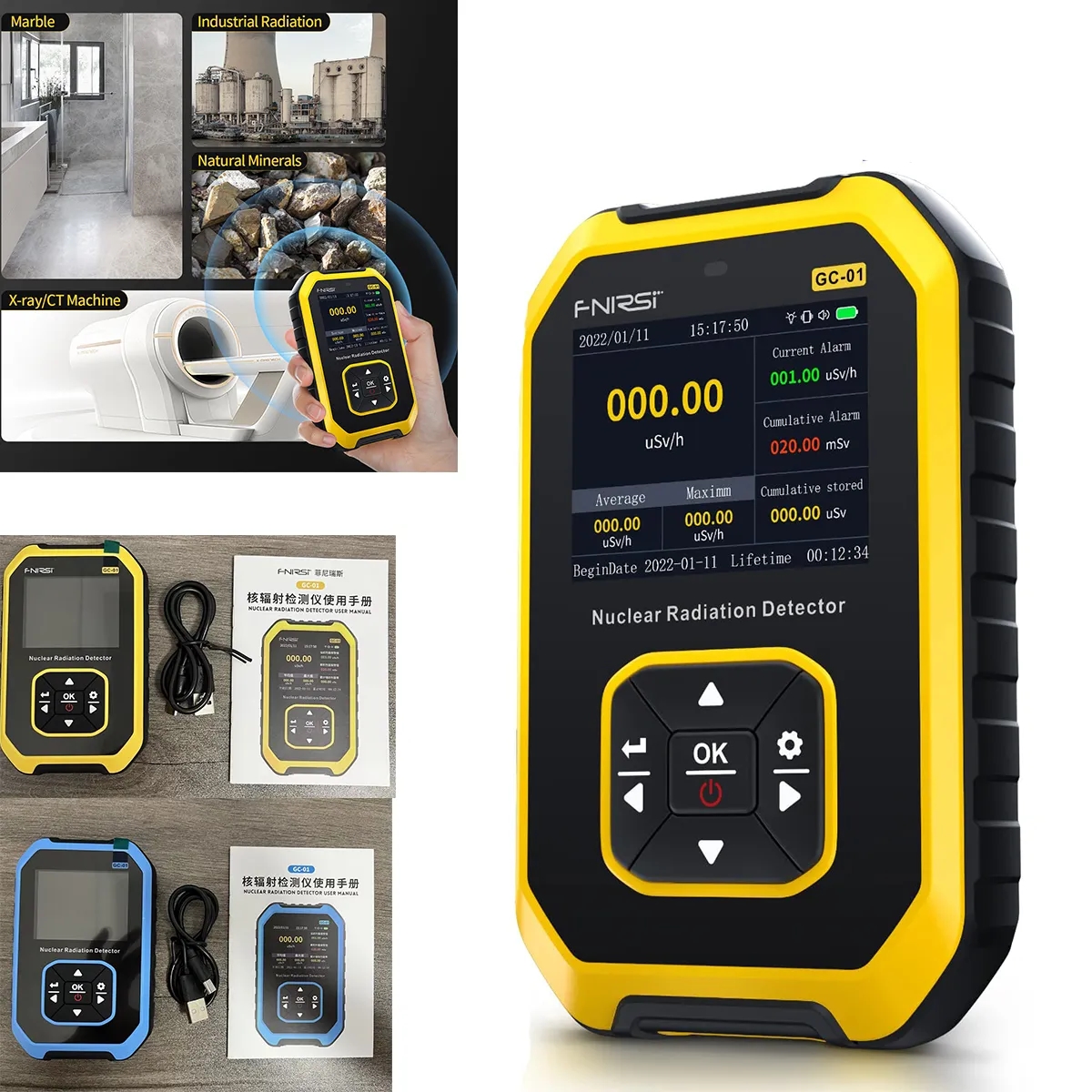 Portable Rechargeable Handheld Nuclear Radiation Detector 4