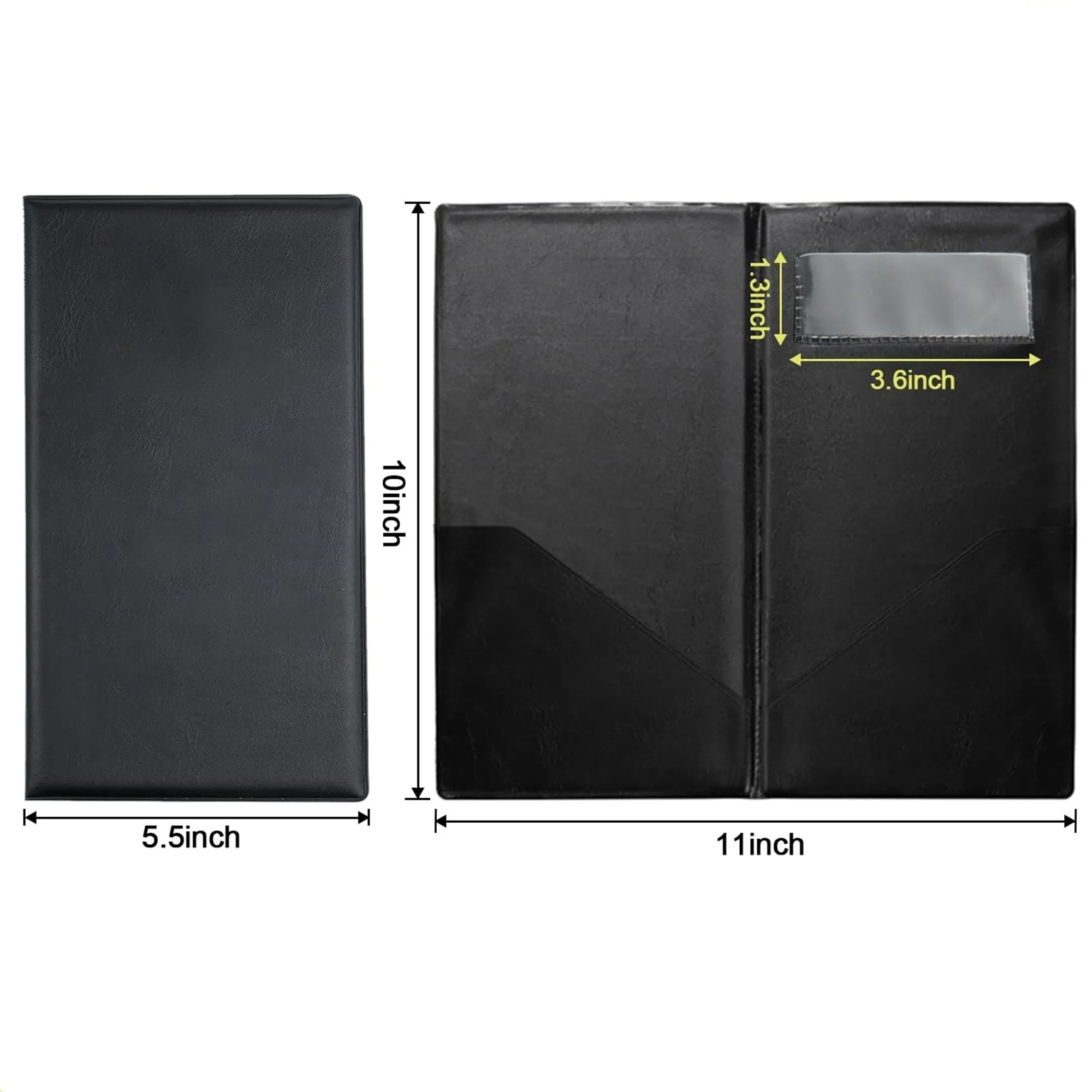 Full Color Restaurant Check Presenters With Card Holder 6