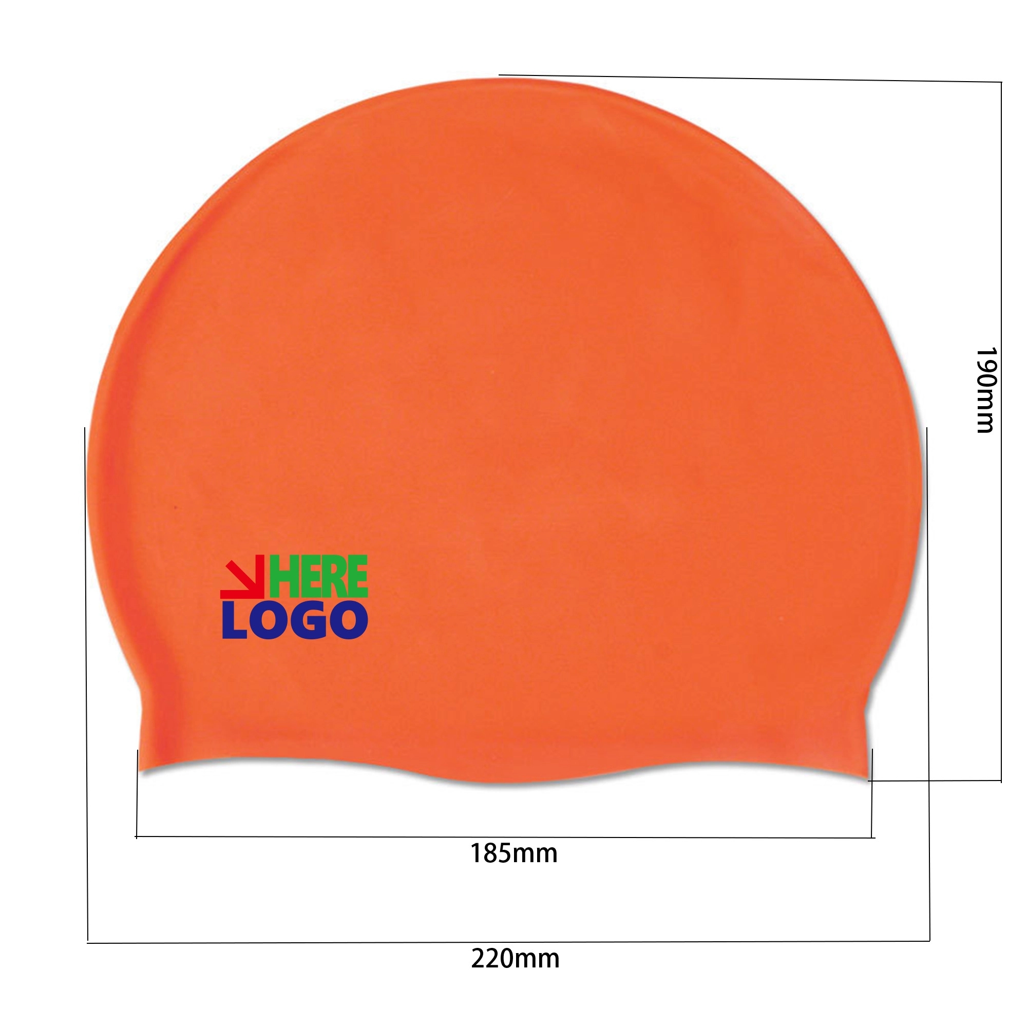 Waterproof Silicone Swimming Cap 1