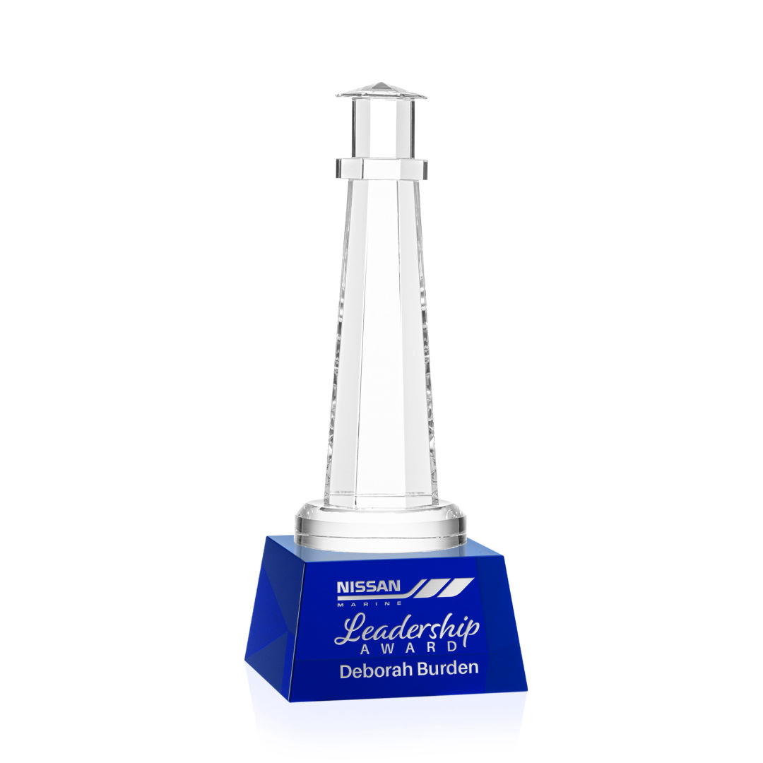 Lighthouse Award on Robson Base - Blue 3