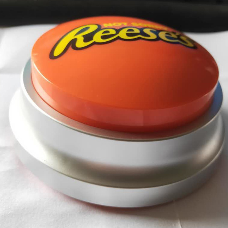 Custom Silver Edge Easy Recordable Sound Button 2