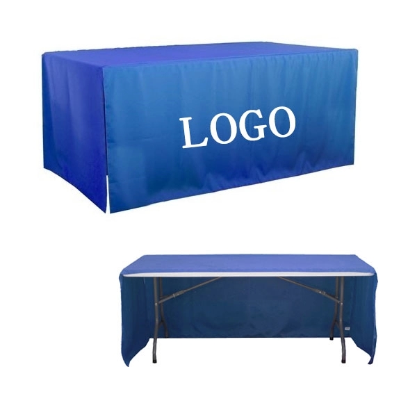 8' 3-Sided Economy Open Corner Table Covers & Throws 2