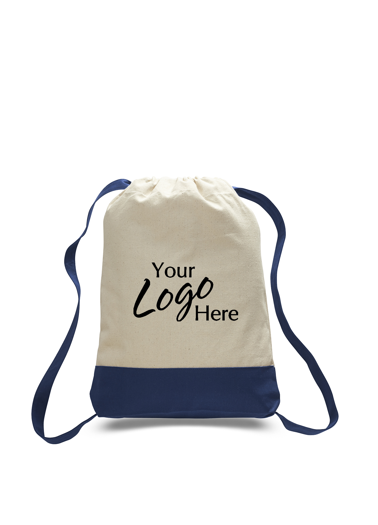 Canvas 2 Tone Sport Backpack 14" W x 18" H with 2" Gusset 19